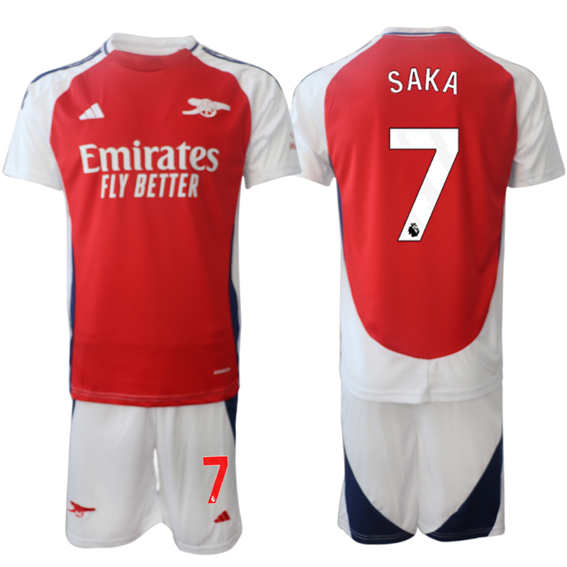 Men 2024-2025 Club Arsenal home Red #7 Soccer Jersey->manchester city jersey->Soccer Club Jersey